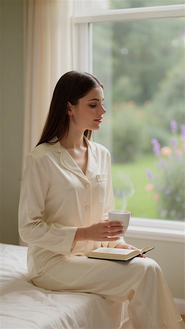 Solid Off White Silk